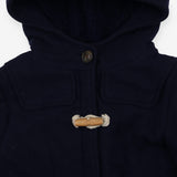 Navy fleece lined duffle coat