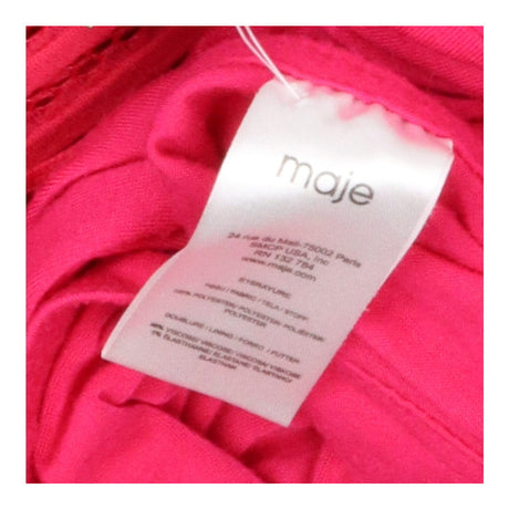 Cerise Pink Fit & Flare V‑Neck Dress