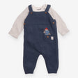 Paddington bear knit dungarees with bodysuit