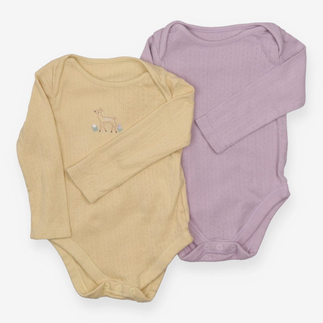 Bodysuits Purple And Yellow 2 Pack