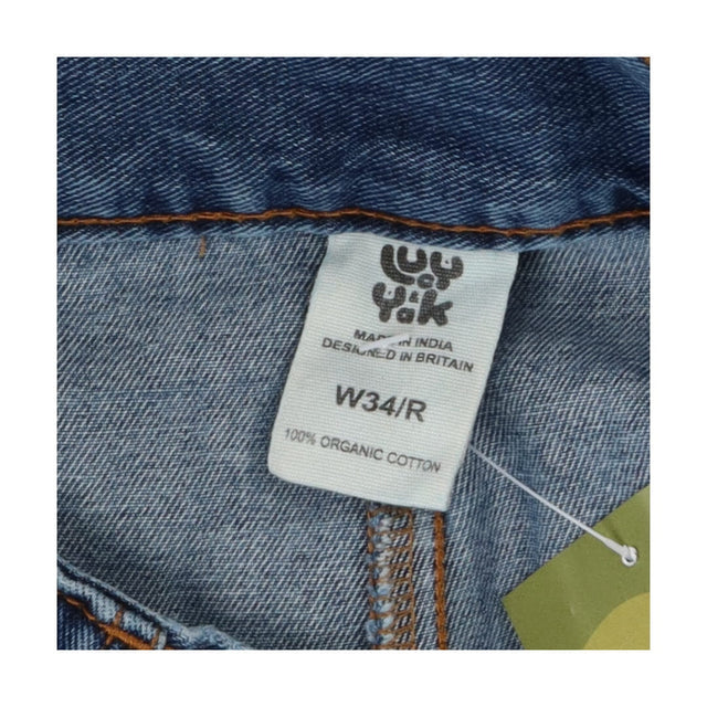 Loose Fit Jeans in Mid Wash Blue | Organic Denim