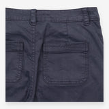 Trousers Tapered Cotton Blend Stretch Navy