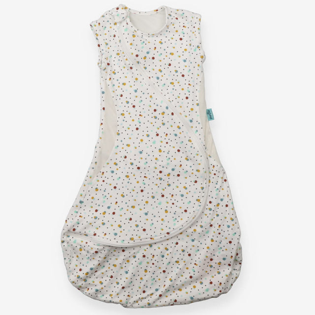 Purflo Baby Swaddle to Sleep White Spotted