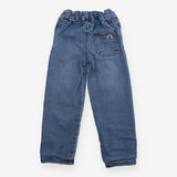 Light Blue Bell Bottom Jean with Rainbow Hook Back