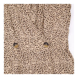 Leopard Animal Print V Neck Wrap Waist Ju