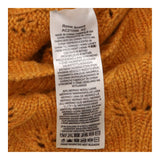 Snood Ochre Mustard Yellow Merino Wool Lace Knit S