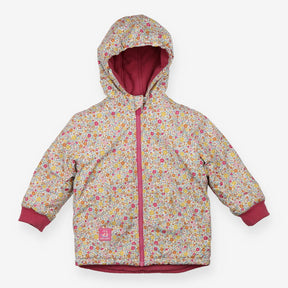 Fleece Lined Floral Coat