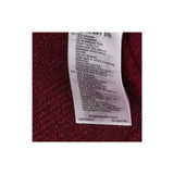 V Neck Metallic Shimmer Knit Jumper Berry Burgundy