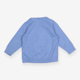 Sweater Knit Blue Dog Applique