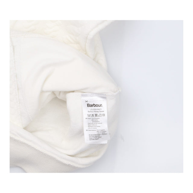 Cream Cable Textured Zip Up Bomber Sweatshirt with