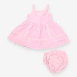 Dress and bloomer pink