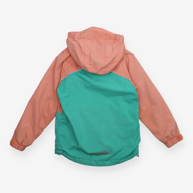 Raincoat Unlined Salmon and Green
