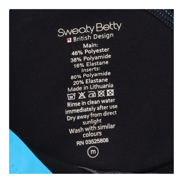 Sports Bra Polyester Blend Blue Grey