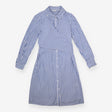 Seraphine Blue White Stripe Tie Front Cotton Mater