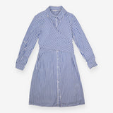 Seraphine Blue White Stripe Tie Front Cotton Mater