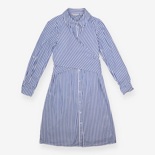 Seraphine Blue White Stripe Tie Front Cotton Mater