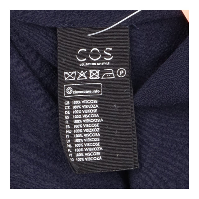 Crepe shirt dress navy
