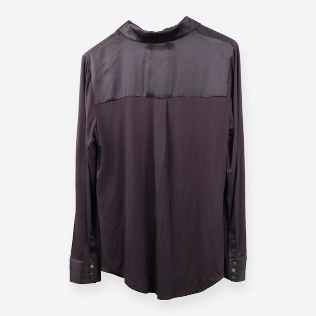 Mint Velvet Silk Front Shirt Ladies Smart Casual W