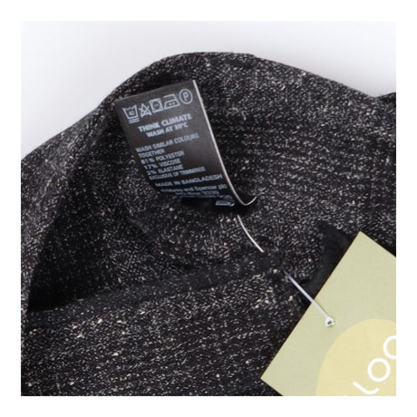 Grey Tweed Straight Leg Trousers