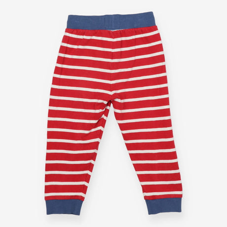 Jogger Red and White Stripe with Blue Knee