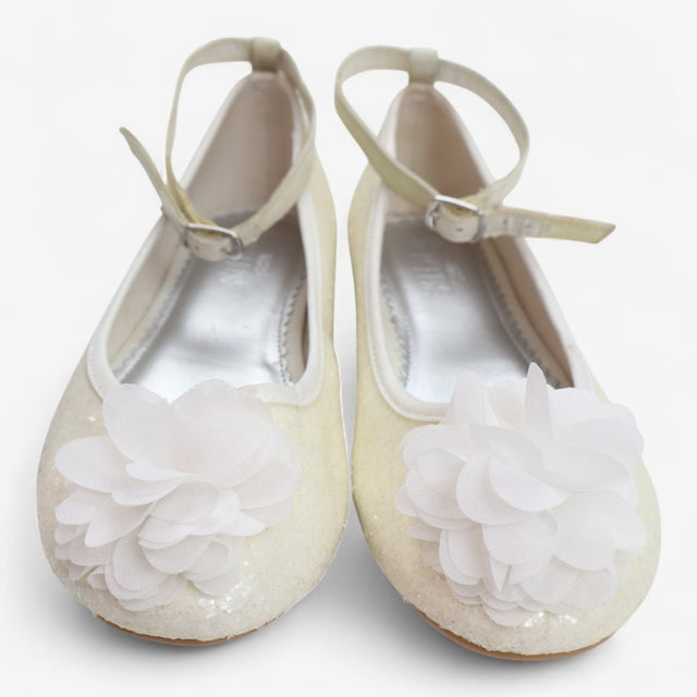 Cream Sequin Mary Janes 