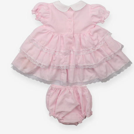 Pink Dress with Roses and Bloomers 