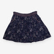Mini Skirt Navy Abstract Bird Print
