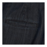 Jumpsuit Indigo Denim Wide Leg Square Neck