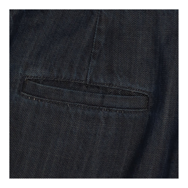 Jumpsuit Indigo Denim Wide Leg Square Neck