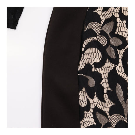 Dress Lace Maxi Black Nude Bodycon 3/4 Sleeve Occa