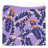 Printed Tiered Midi Skirt Lilac Botanical Print