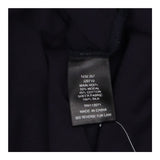 Navy Silk Blend Short Sleeve V-Neck Dress