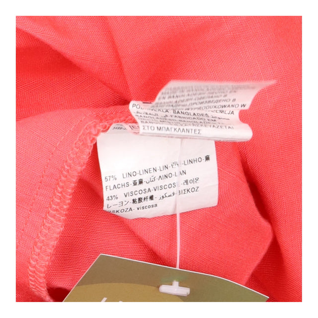 Dress Coral Pink V-Neck Sleeveless Summer donna Ma