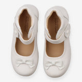 Dr Kong White leather shoes with bow & flower