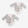 From Babies with Love Bodysuits Zebra Appliques 2-
