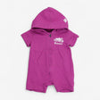 Hooded Shortie Romper Violet