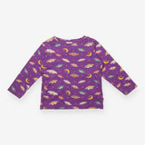 Tee LS purple moths