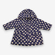 Raincoat navy with flowers