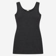 Vest Top Charcoal Grey Scoop Neck