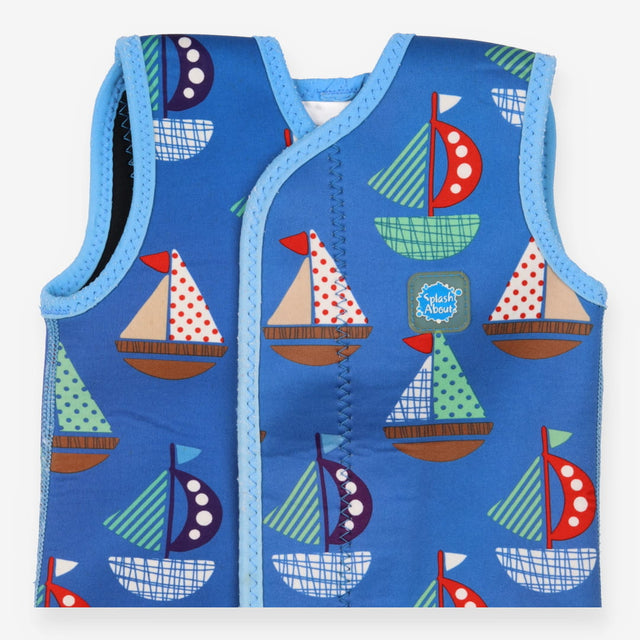 Wetsuit blue sailboats