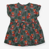 Dress Short Sleeved Green Jungle Tiger