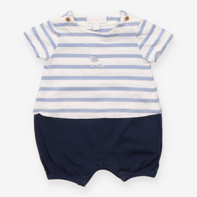 Romper stripe top blue shorts jersey