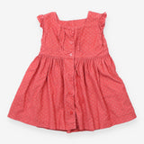 Pinafore cord plum spotted