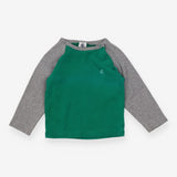 T-Shirt Long Sleeve Green and Grey