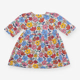 White Tunic with Colourful Flowers