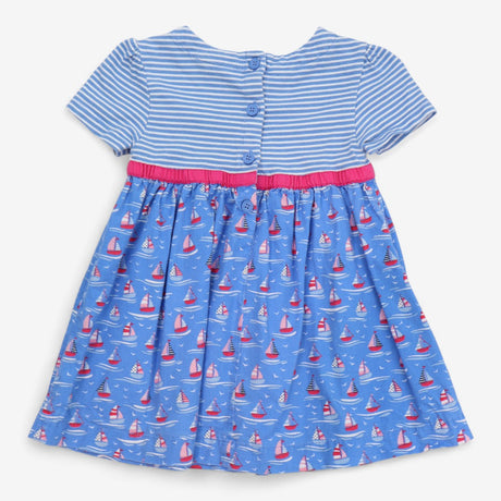 Summer dress blue with boats