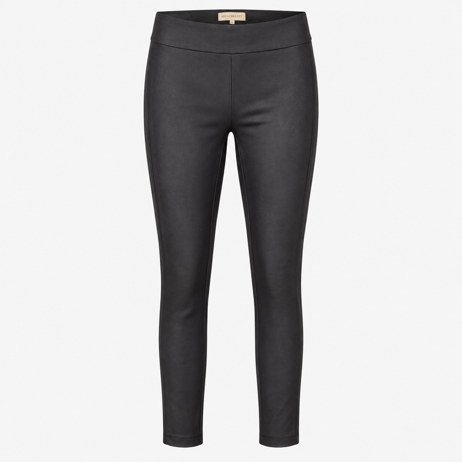 Leggings Black Slim Leg Wide Waistband
