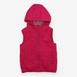 Gilet Hooded Pink Stegosaurus Quilted