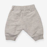 Grey joggers with burgundy boat