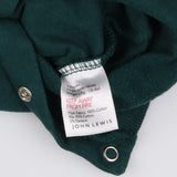 Dungarees green jersey festive embroidery